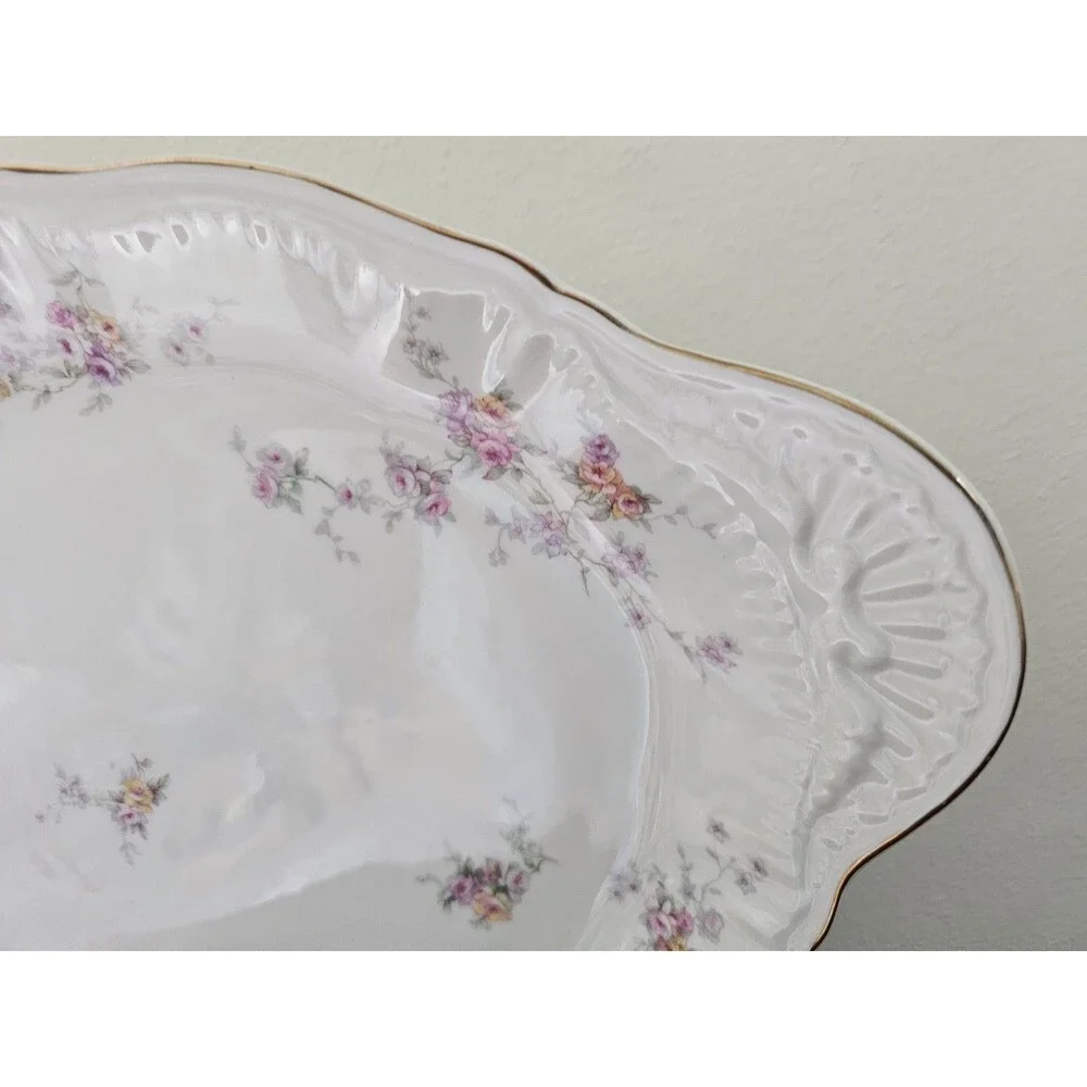 Theodore Haviland New York Oval Serving Platter Pattern Helene 16.5 Inches